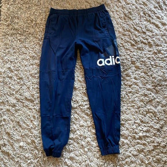 Adidas Navy Sweatpants joggers - Picture 1 of 3